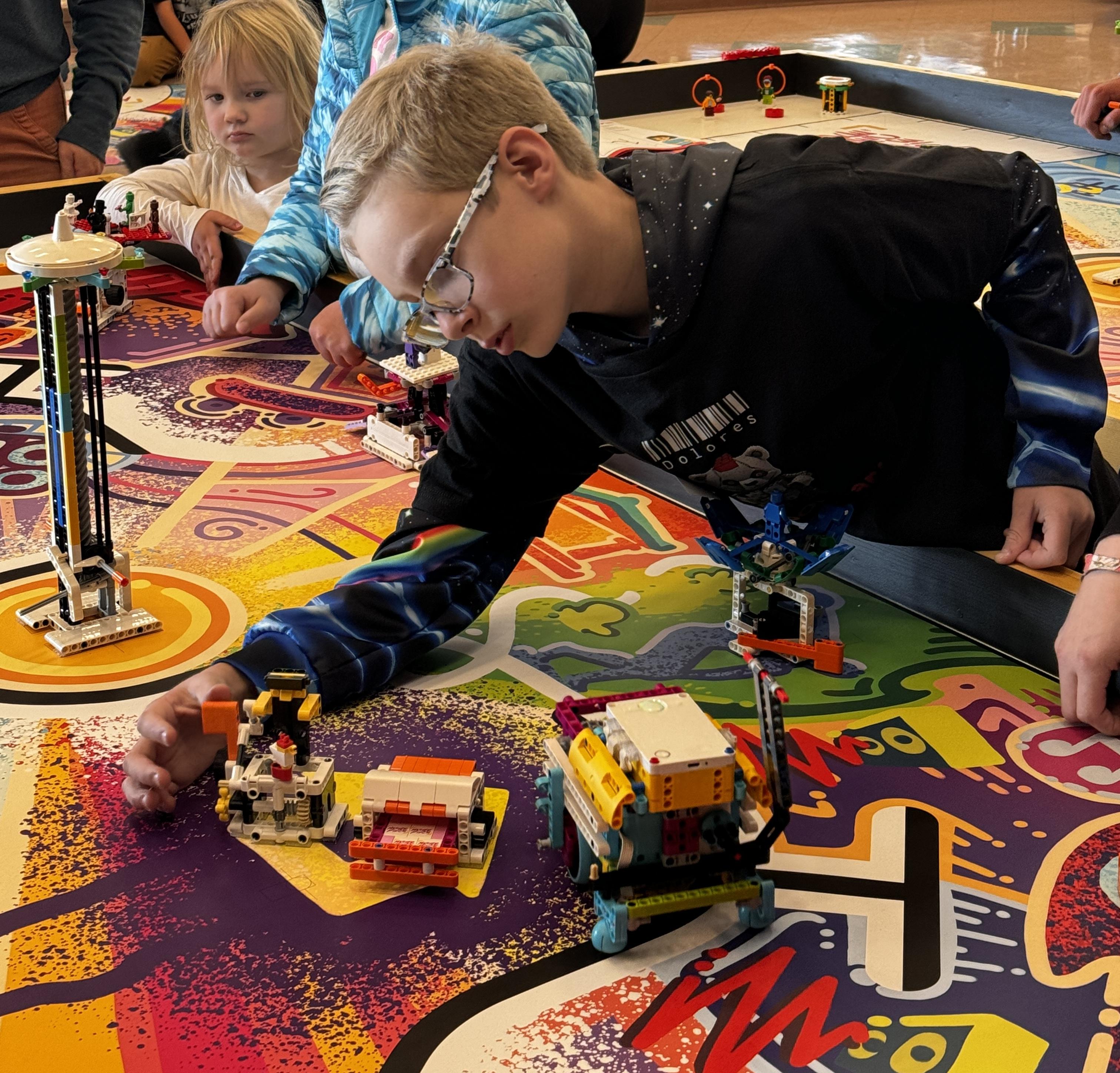 students compete at FIRST LEGO League Challenge